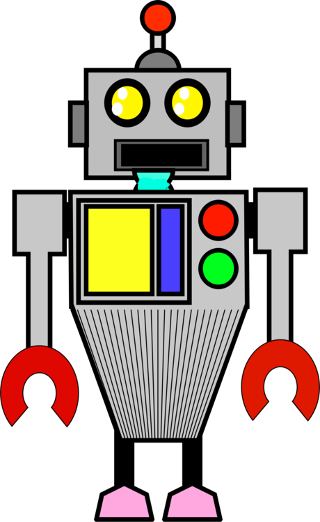 Droide Drawing Robot Technology Stock - Openclipart (460x749)