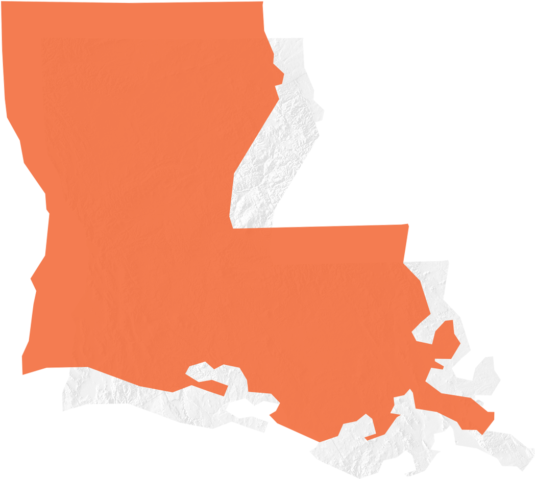 Helping You Do More From Louisiana - Louisiana Map (1200x1200)