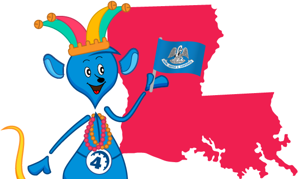 Unit Study Supplement - Louisiana State Shape Outline Pillow Sham (582x350)