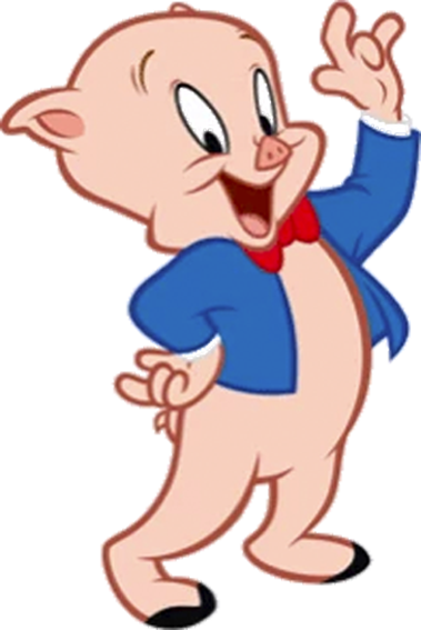 Slow Cooked Pork With Barbecue Sauce In A Brioche Bun - Porky Pig (379x567)