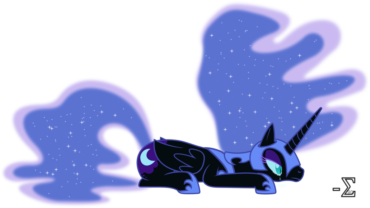 Depression Clipart Disappointed - Pony Nightmare Moon Sad (1189x671)