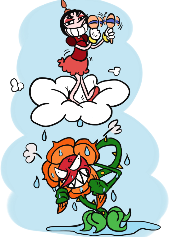 Hilda S Rain Dance By Neko Mirichan - Fan Art (563x764)