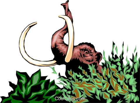 Mammoth Royalty Free Vector Clip Art Illustration - Risk (480x354)