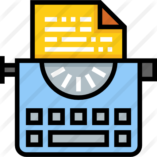 Typewriter Free Icon - Icon Finanças (512x512)