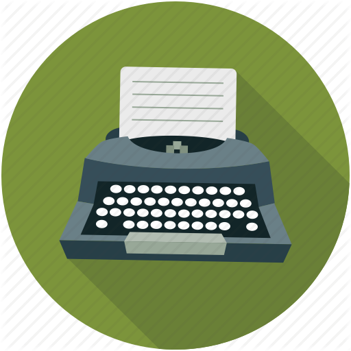 Typewriter Icon Png Jpg Free Download - Type Writer Icon (512x512)