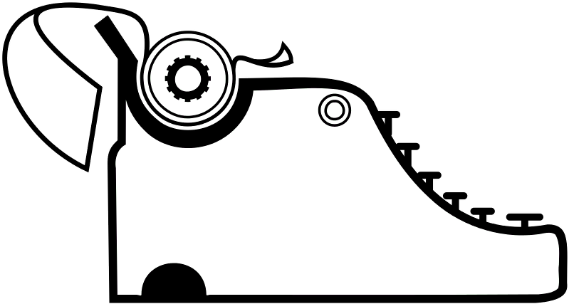 Typewriter - Dibujo De Una Maquina De Escribir (800x793)