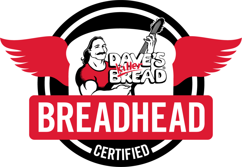 Certified Breadhead Logo Final White - Dave's Killer Bread (1000x690)