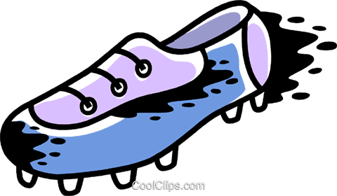 Soccer Cleats Royalty Free Vector Clip Art Illustration - Vetor Png Chuteira (480x280)
