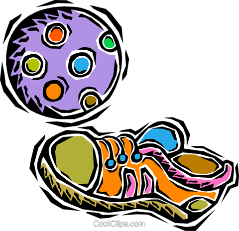 Kids Soccer Ball, Shoe Royalty Free Vector Clip Art - Kids Soccer Ball, Shoe Royalty Free Vector Clip Art (480x464)