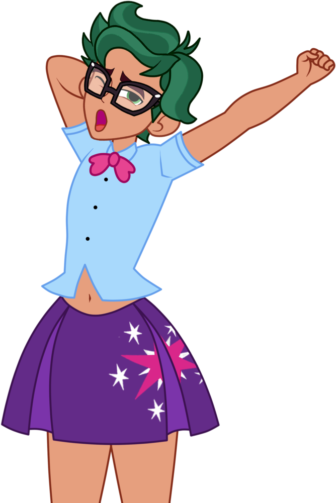 Mashoart, Belly Button, Blushing, Clothes, Crossdressing, - Cartoon (967x1024)