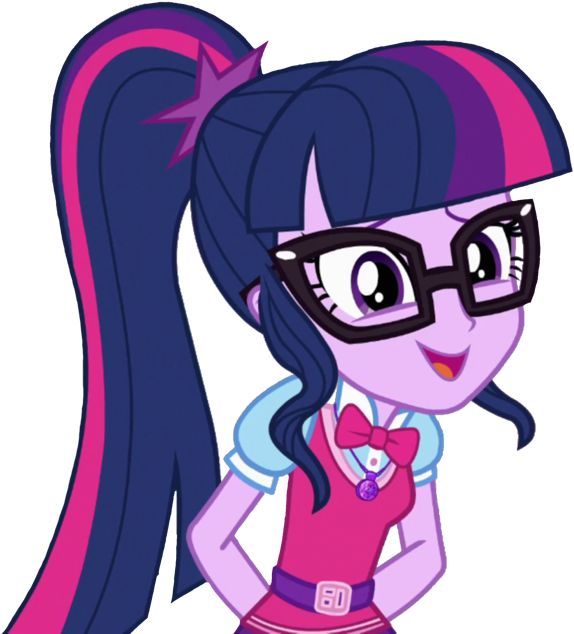 Thebarsection, Belt, Bowtie, Cute, Equestria Girls, - Twilight Sparkle (586x640)
