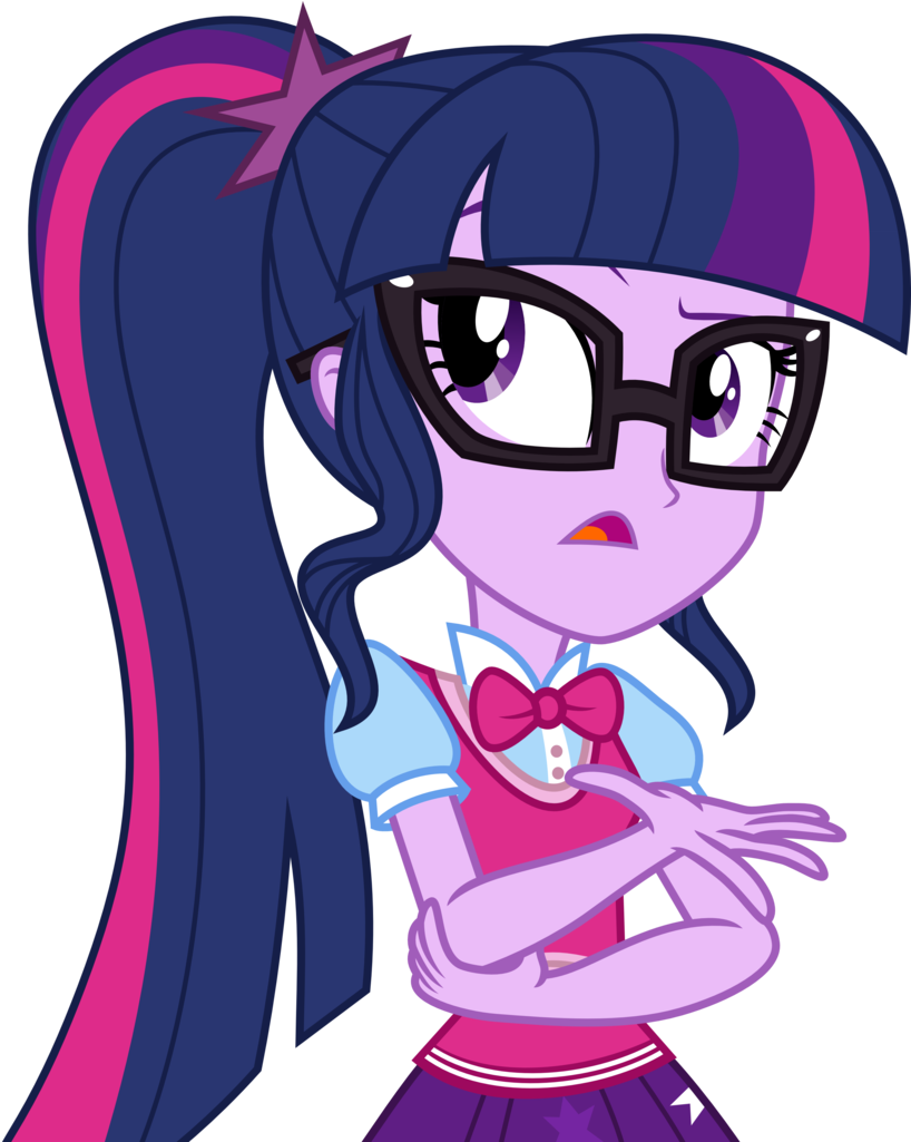 Aqua Pony, Bowtie, Clothes, Equestria Girls, Glasses, - Paw Print Blue Clue (839x1024)