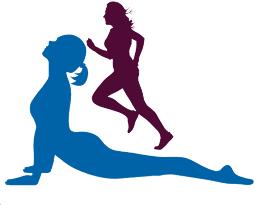 Meditation Clipart Fitness Instructor - Silhouette Working Out Transparent (500x403)
