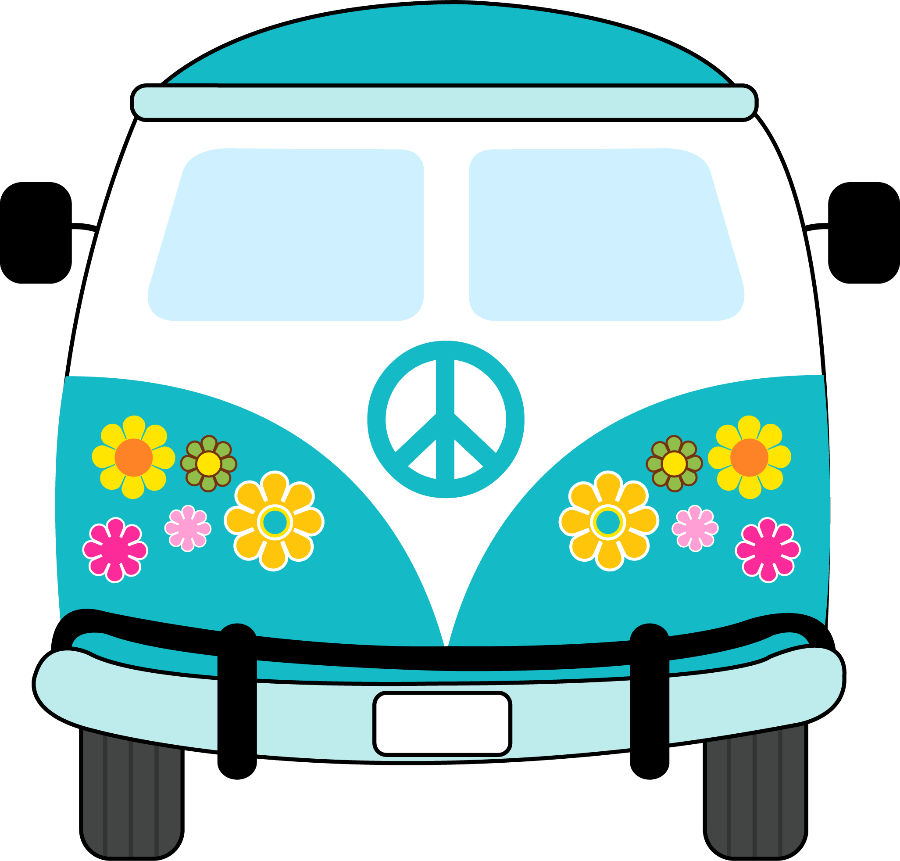 Pe☮ce ‿✿⁀ - Hippie Clipart (900x861)