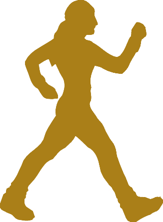 Pe - Brisk Walking Clip Art (326x445)