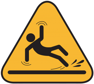 Slip And Fall Hazard Sign - Floor Is Wet Sign (360x360)