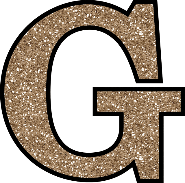 Glitter Letter G Png (640x633)