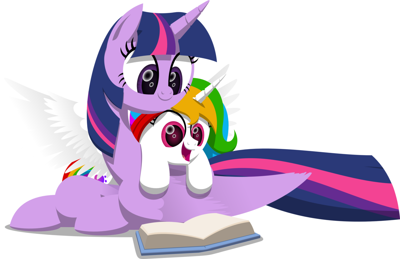 Clip Library Download Alicorn Artist Zacatron Book - Little Pony Reading Books (1280x828)