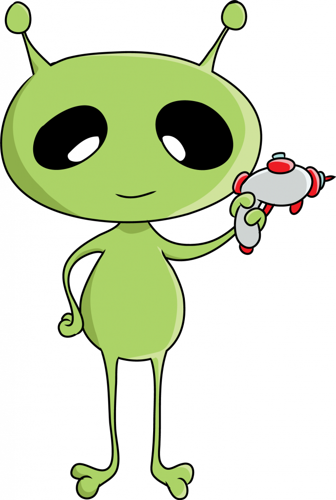 Clip Art Royalty Free Aliens Clipart Martian - Cute Alien Transparent Background (689x1024)