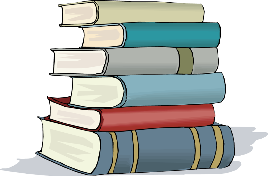 Book Stack Clip Art - Stack Of Books Free Clipart (1024x673)
