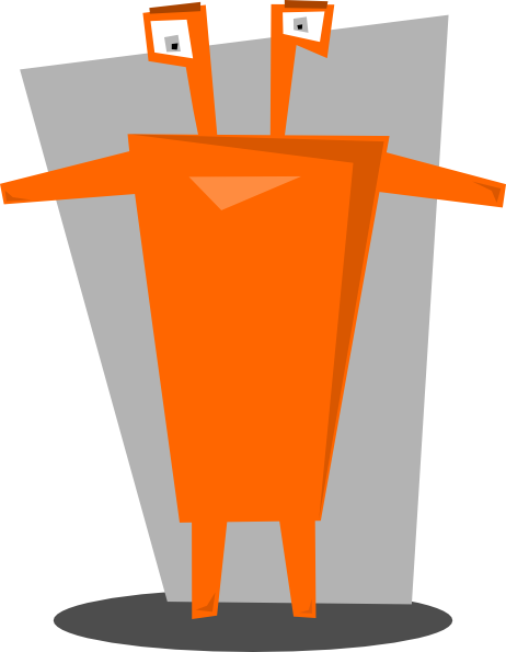 How To Set Use Orange Space Alien Svg Vector - How To Set Use Orange Space Alien Svg Vector (462x595)