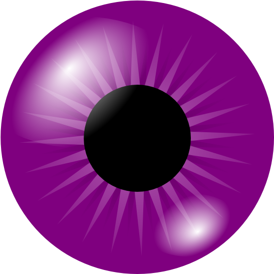 Blue Eyes Clipart Alien Eye - Brown Eye Sticker (600x546)