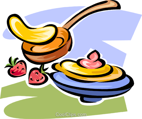 Pancakes Royalty Free Vector Clip Art Illustration - Pancakes Royalty Free Vector Clip Art Illustration (480x402)