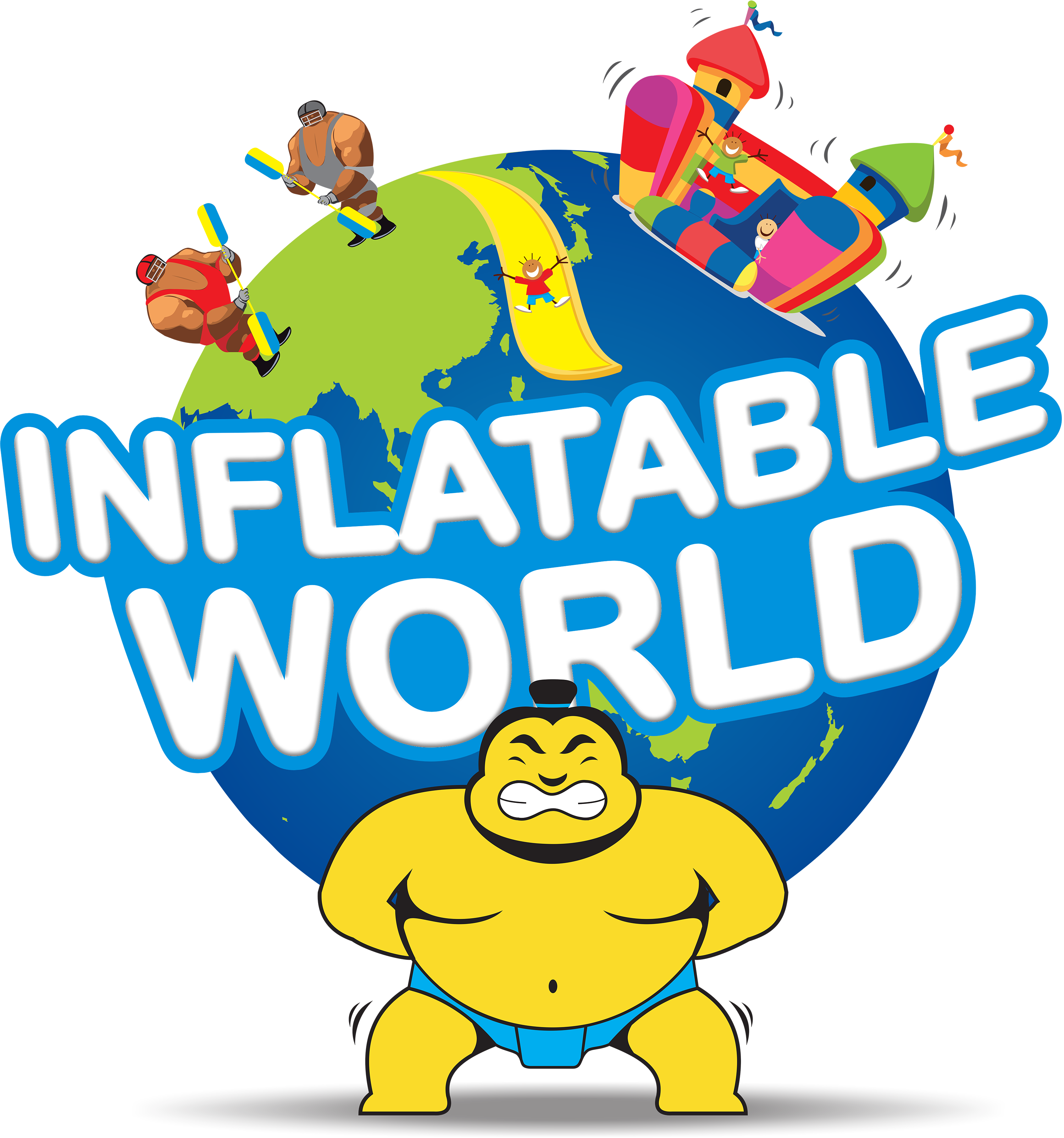 We Are Proud At Action Salisbury To Share With You - Inflatable World Logo (3000x3209)