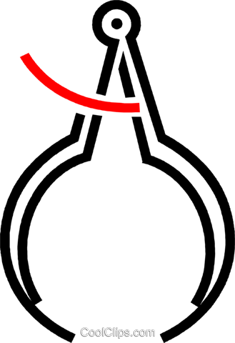 Measurement Tool Royalty Free Vector Clip Art Illustration - Circle (329x480)