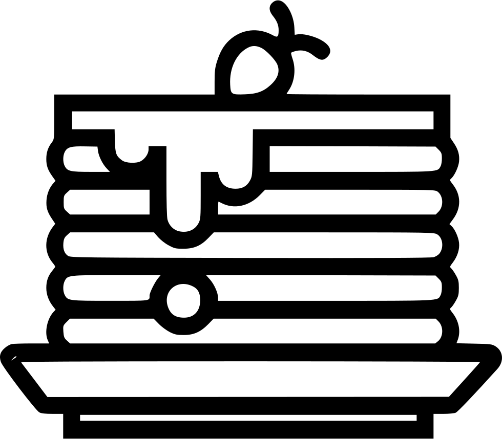 Pancake Clipart Svg - Pancake (980x858)