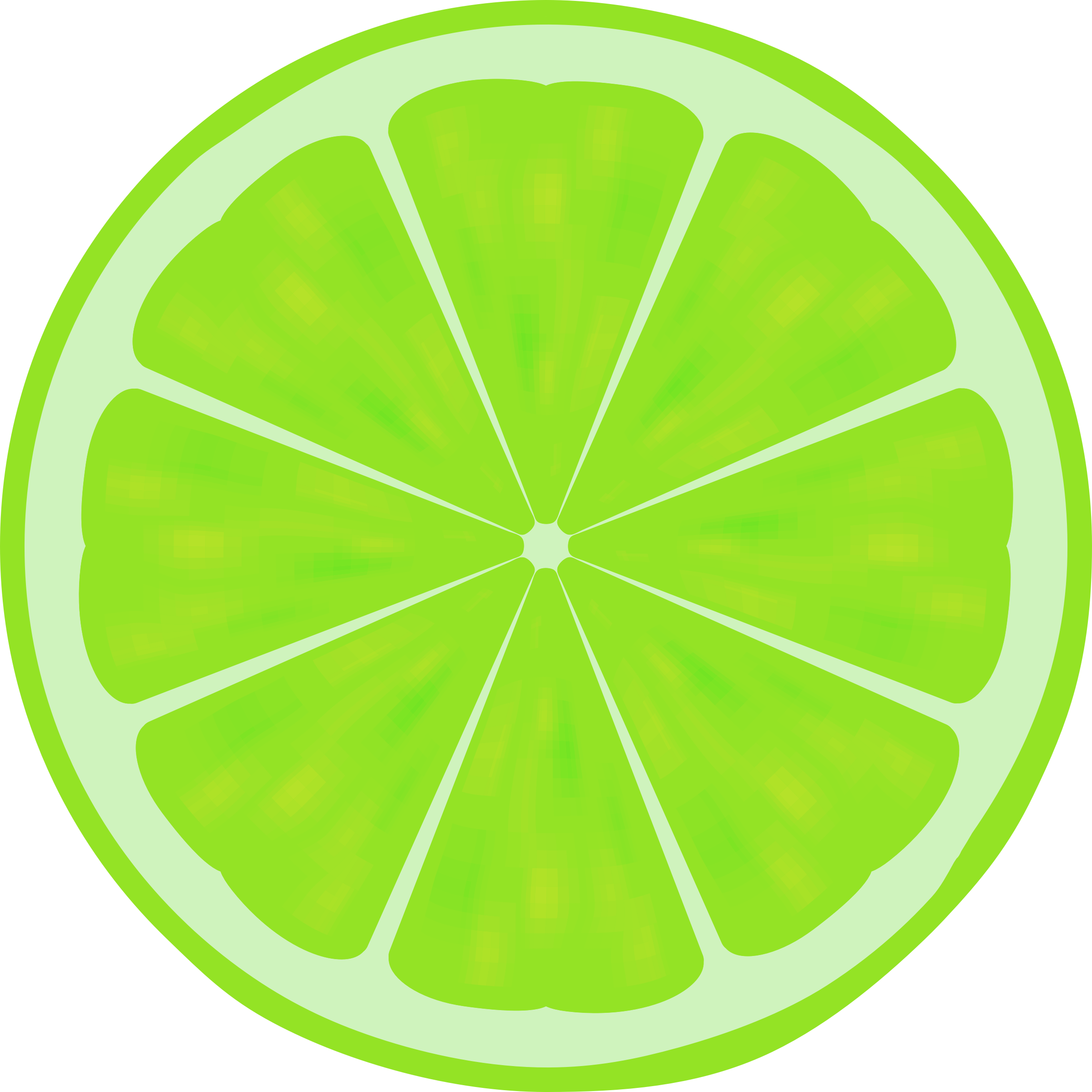 Limewire Lemon Fruit Drawing - Lime Slices Clip Art (2400x2400)