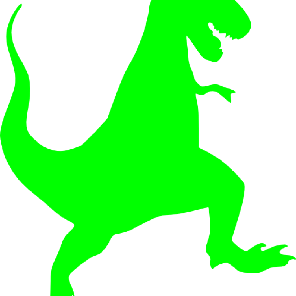 T Rex Clip Art Lime T Rex Clip Art At Clker Vector - T Rex Silhouette ...