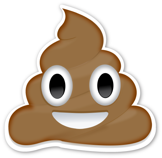 Pile Of Poo - 15.5''x13''3d Emoji Sackpack, Drawstring Backpack Sack (517x505)