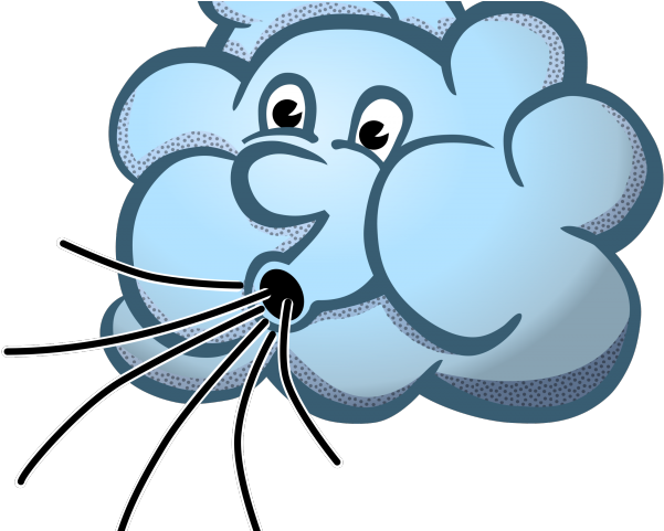 Chilling Clipart Windy - Windy The Wind [book] (640x480)