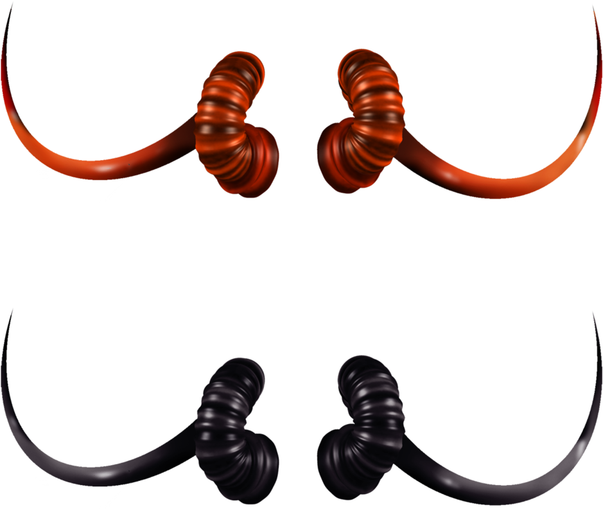 Devil Horns And Tail Png - Realistic Devil Horns Transparent (1024x890)