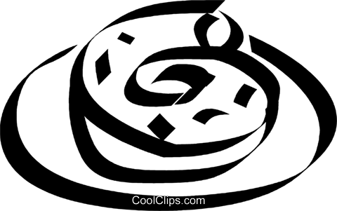 Cinnamon Roll Royalty Free Vector Clip Art Illustration - Cinnamon Roll (480x301)