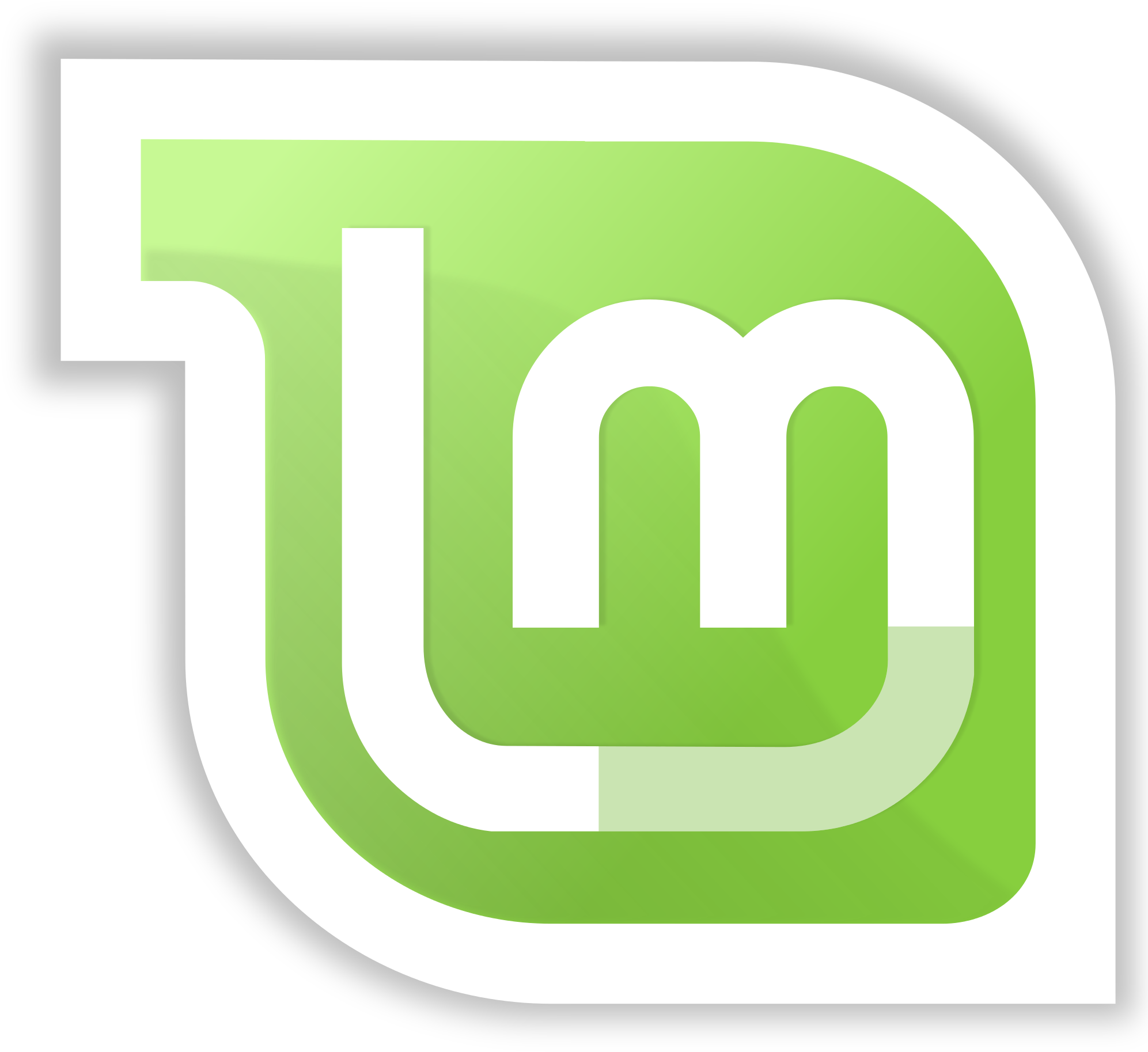 Dark Linux Clipart 318,68kb Download - Linux Mint Logo Png (2000x1989)