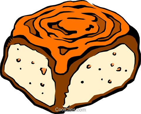 Cinnamon Roll Clipart Plush - Food (480x389)