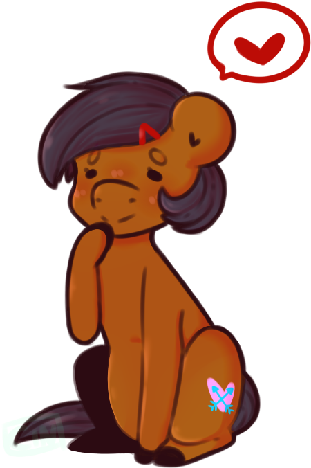 Cinnamonsparx, Chibi, Female, Heart, Mare, Oc, Oc Only, - Christmas Day (700x800)