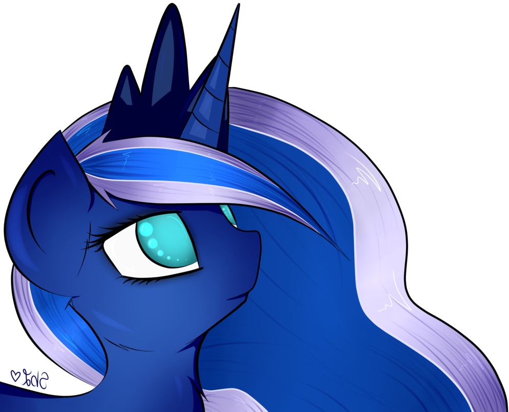 Cinnamonh3artz, Princess Luna, Safe, Simple Background, - Cartoon (994x804)