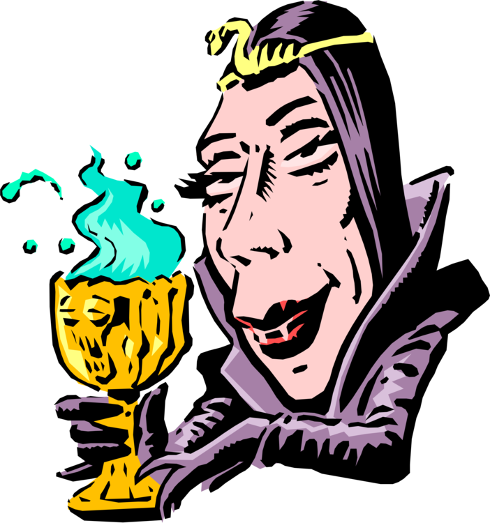 Evil Queen Woman Monster - Cartoon Evil Potion (702x750)