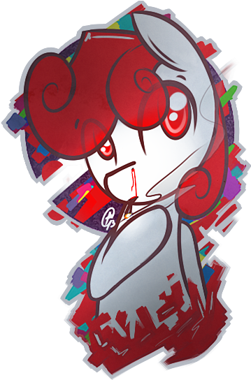 Ppdraw, Nosebleed, Safe, Sweetie Belle - Illustration (410x550)