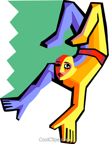 Acrobat Royalty Free Vector Clip Art Illustration - Acrobat Royalty Free Vector Clip Art Illustration (364x480)