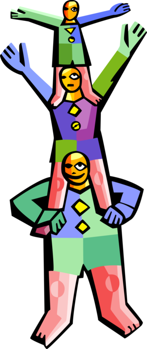 Vector Illustration Of Big Top Circus Aerialist Acrobat - Vector Illustration Of Big Top Circus Aerialist Acrobat (296x700)