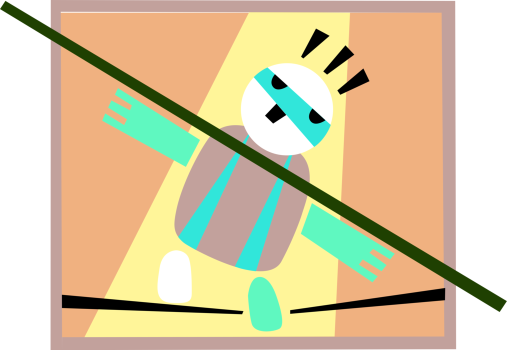 Vector Illustration Of Big Top Circus Highwire Tightrope - Vector Illustration Of Big Top Circus Highwire Tightrope (1014x700)