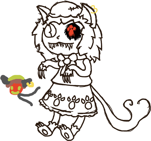 On Fire Alpaca - Cartoon (502x463)