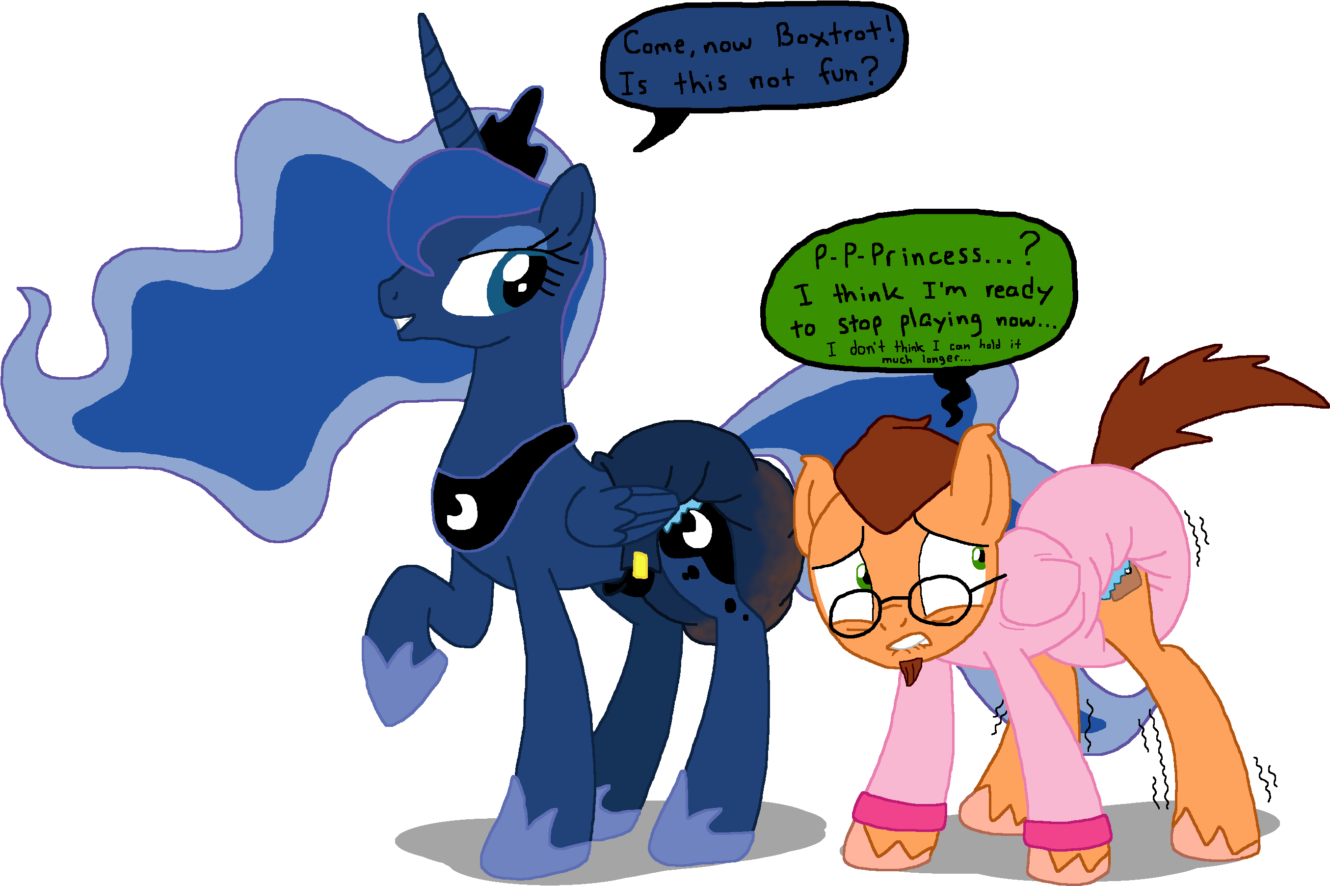 Boxtrot, Diaper, Diaper Fetish, Glasses, Messy Diaper, - Cartoon (2777x1985)