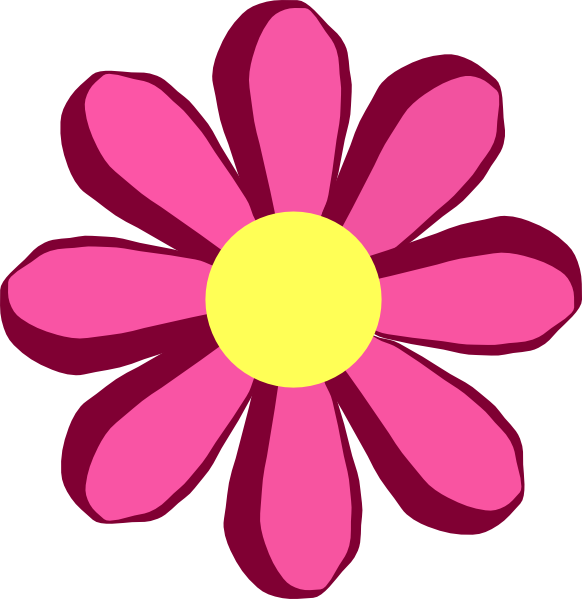 Flower Clip Art (582x599)