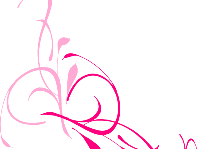 Pink Flower Clipart Swirl - Swirls Clipart (640x480)
