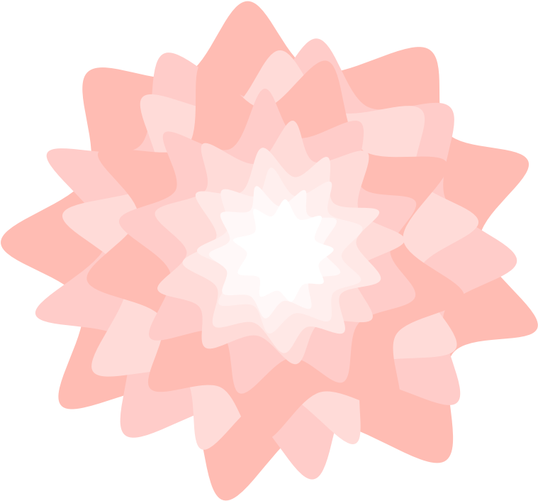 Clipart - Pink Flower - Circle (800x800)